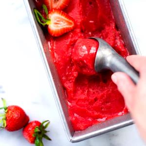 1 Serving Strawberry Sorbet