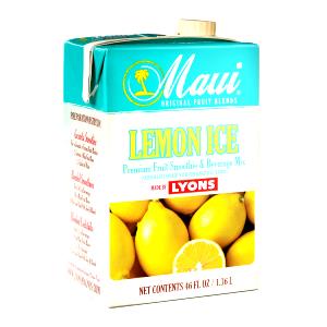 1 Serving Sunkist Lemon Ice Smoothie Mix, Prepared