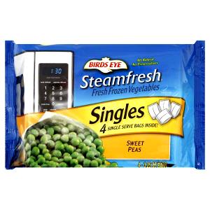 1 Serving Sweet Peas Singles Frozen Vegetables