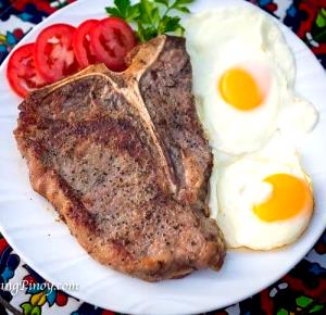 1 Serving T-Bone Steak & Eggs