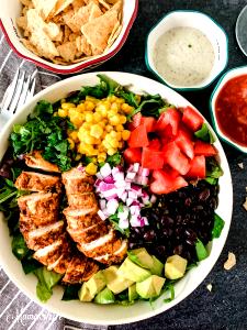 1 Serving Taco Salad With Chicken - Special Request No Sour Cream