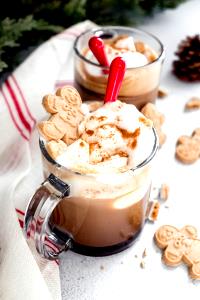 1 Serving Tall - Iced Gingersnap Latte - Whip - Soy (US) Milk