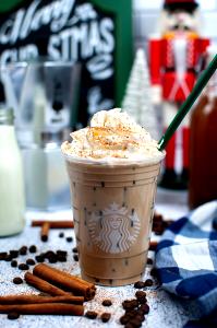 1 Serving Tall - Iced Gingersnap Latte - Whip - Whole Milk