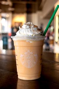 1 Serving Tall - Pumpkin Spice Frappuccino Blended Creme - No Whip - Whole Milk