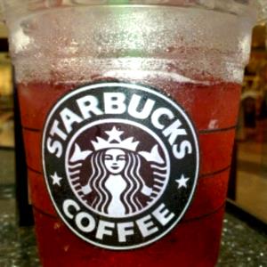 1 Serving Tall - Tazo Passion Shaken Iced Tea - Soy (US) Milk