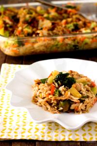 1 Serving Teriyaki Bowl White Chicken & Steak - Reg - Brown Rice