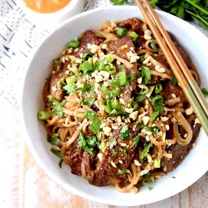 1 serving Thai Blazing Noodles Beef