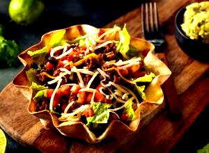 1 Serving Tostada Salad Breaded Fish