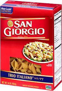 1 Serving Trio Italiano Pasta Noodles