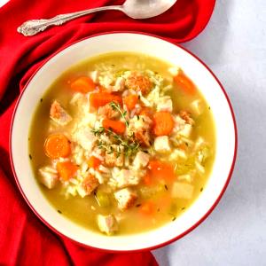 1 Serving Turkey Rice Soup