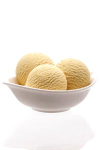 1 Serving Vanilla, Dish, Three Scoop