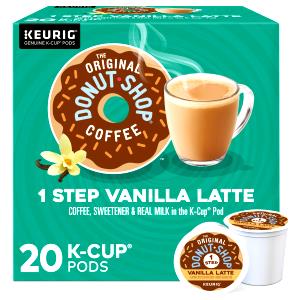 1 Serving Vanilla Latte With Sugar Free Flavor - Whole Milk - 24 Oz.