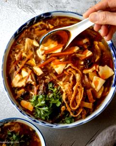 1 Serving Vegan Cantonese Hot & Sour Soup - Fresh Flavor