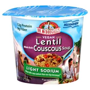 1 Serving Vegan Lentil Couscous Soup - Light Sodium