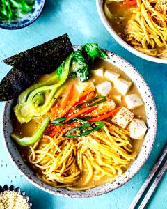 1 Serving Vegetable Miso Ramen Noodle Soup