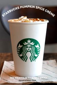 1 Serving Venti - Pumpkin Spice Creme - Whip - 2% Milk