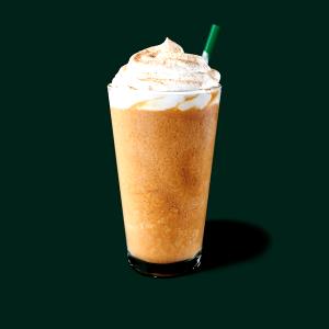 1 Serving Venti - Pumpkin Spice Frappuccino Blended Coffee - Whip - Whole Milk