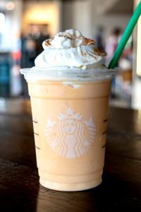 1 Serving Venti - Pumpkin Spice Frappuccino Blended Creme - Whole Milk