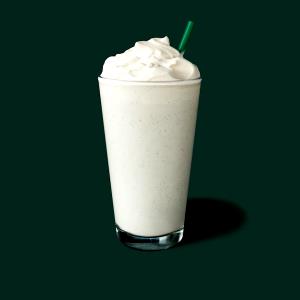 1 Serving Venti - Vanilla Bean Frappuccino Blended Creme - No Whip - Soy (CD) Milk