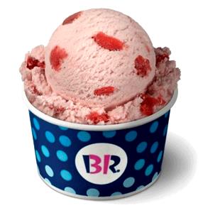 1 Serving Very Berry Strawberry Ice Cream - 4 Oz Scoop