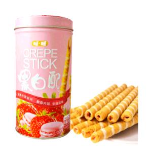 1 Serving Want Want Crepe Stick Wafer Roll - Strawberry