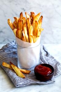 1 serving Wedge-Cut Seasoned Fries (Side)