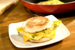 1 Serving Western Breakfast Sandwiche