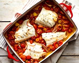 1 Serving Whitefish With Roasted Tomatoes