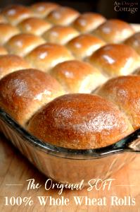 1 Serving Whole Wheat Old Fashion Dinner Rolls