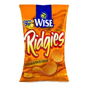 1 Serving Wise Cheddar & Sour Cream Flavored Ridgies Potato Chips