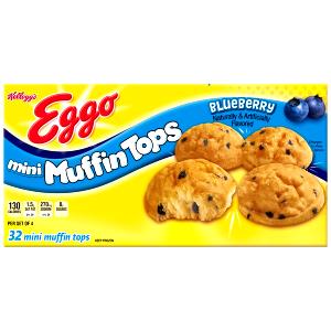 1 set of 4 Blueberry Mini Muffin Tops