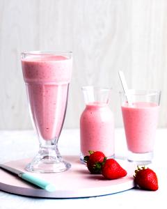 1 shake Strawberry Double Thick Milkshake