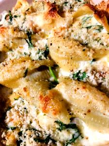 1 Shell (jumbo) Fish and/or Shellfish Stuffed Shells with Tomato Sauce