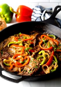 1 Skillet Smothered Steak Fajita