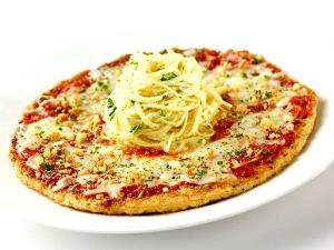 1 slice = 1/10 pizza (155 g) Chicken Parmesan Pizza (Large, Square)