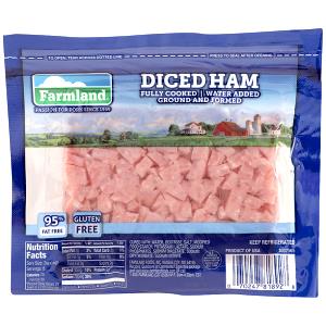 1 Slice (1/2" Thick) Reduced Sodium Spiced Minced Chopped Ham, Pork and Chicken (Canned)