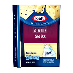 1 slice (14 g) Natural Swiss Cheese