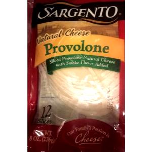 1 slice (19 g) Natural Provolone Cheese