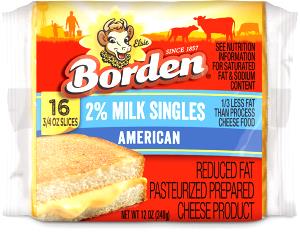 1 slice (21 g) 2% Milk Singles American