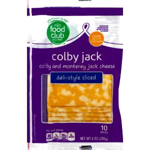 1 slice (21 g) Deli Style Colby Jack Cheese