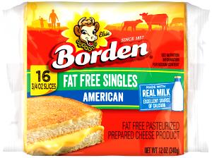 1 slice (21 g) Fat Free American Cheese Singles