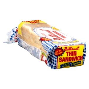 1 slice (26 g) Thin Sandwich Calcium Fortified Enriched Bread