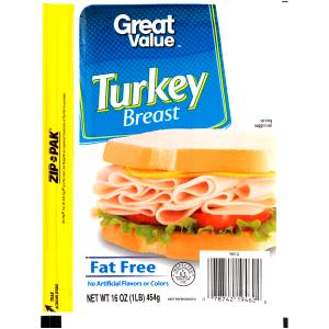 1 slice (28 g) 98% Fat Free Turkey Breast