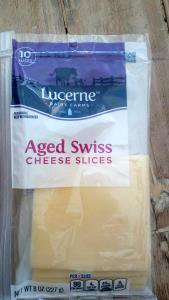 1 slice (28 g) Aged Swiss Cheese