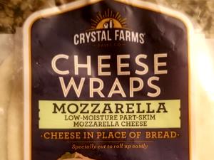 1 slice (28 g) Cheese Wraps Mozzarella