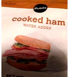 1 slice (28 g) Cooked Ham Water Added