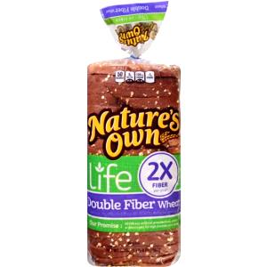 1 slice (28 g) Life Double Fiber Wheat