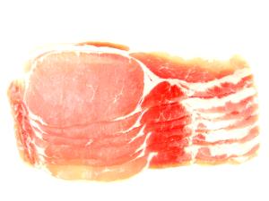 1 Slice (28.5 G) Canadian-Style Bacon, raw