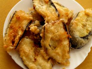 1 Slice (3" Dia, 1/2" Thick) Fried Batter Dipped Eggplant