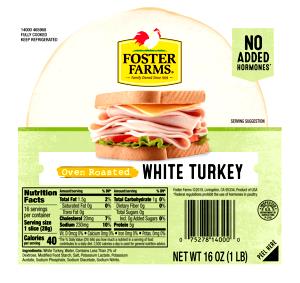 1 slice (35 g) Sliced White Turkey